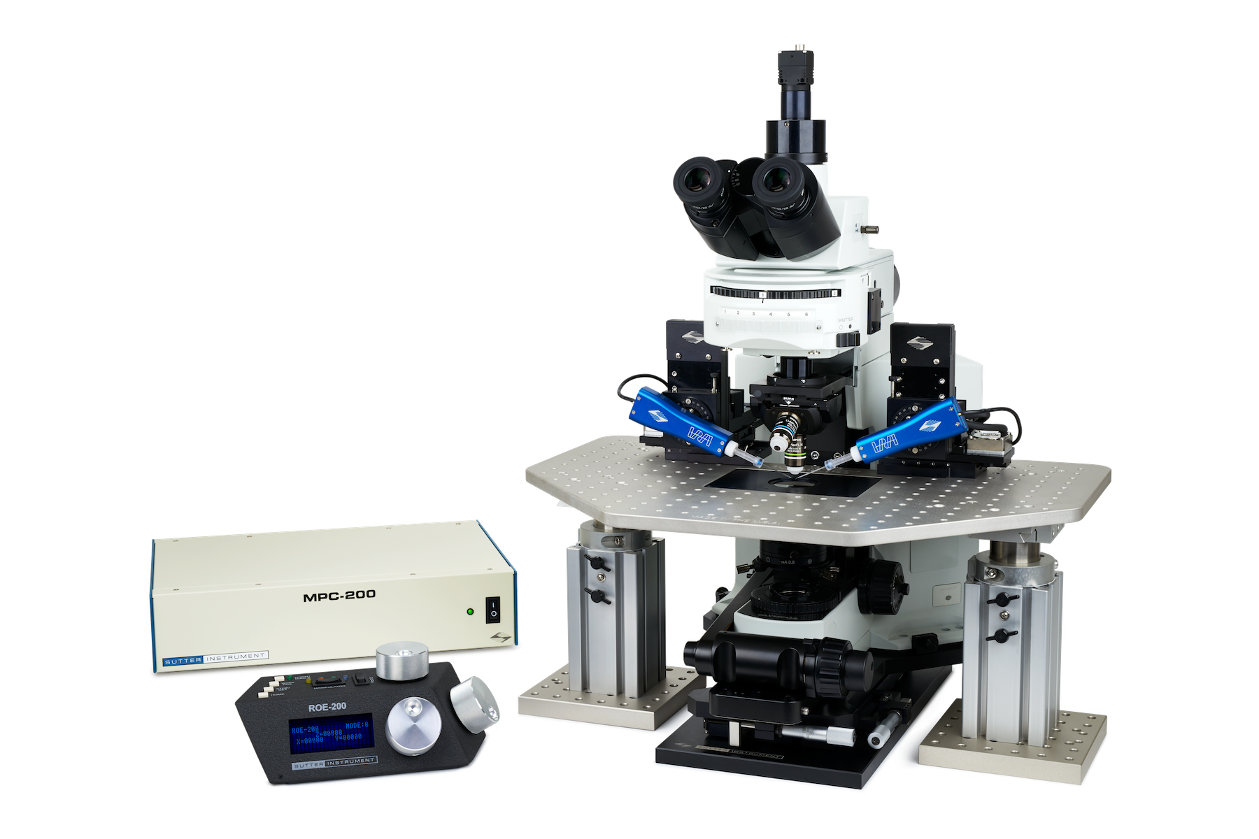 A complete electrophysiology rig A complete electrophysiology rig
